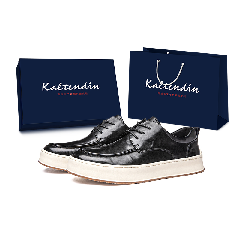 

Винтажная классическая британская повседневная обувь для мужчин, черного цвета Kaltendin, Black