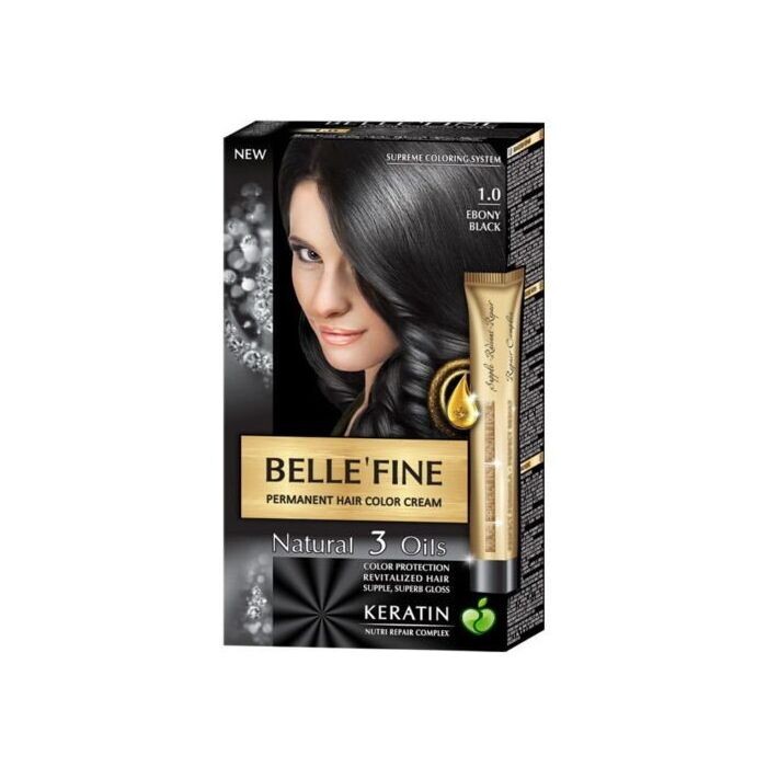 

Краска для волос Tinte Capilar Keratin Bellefine, 1.0 Negro