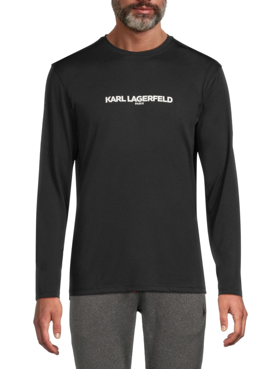 

Футболка с логотипом Karl Lagerfeld Paris, черный