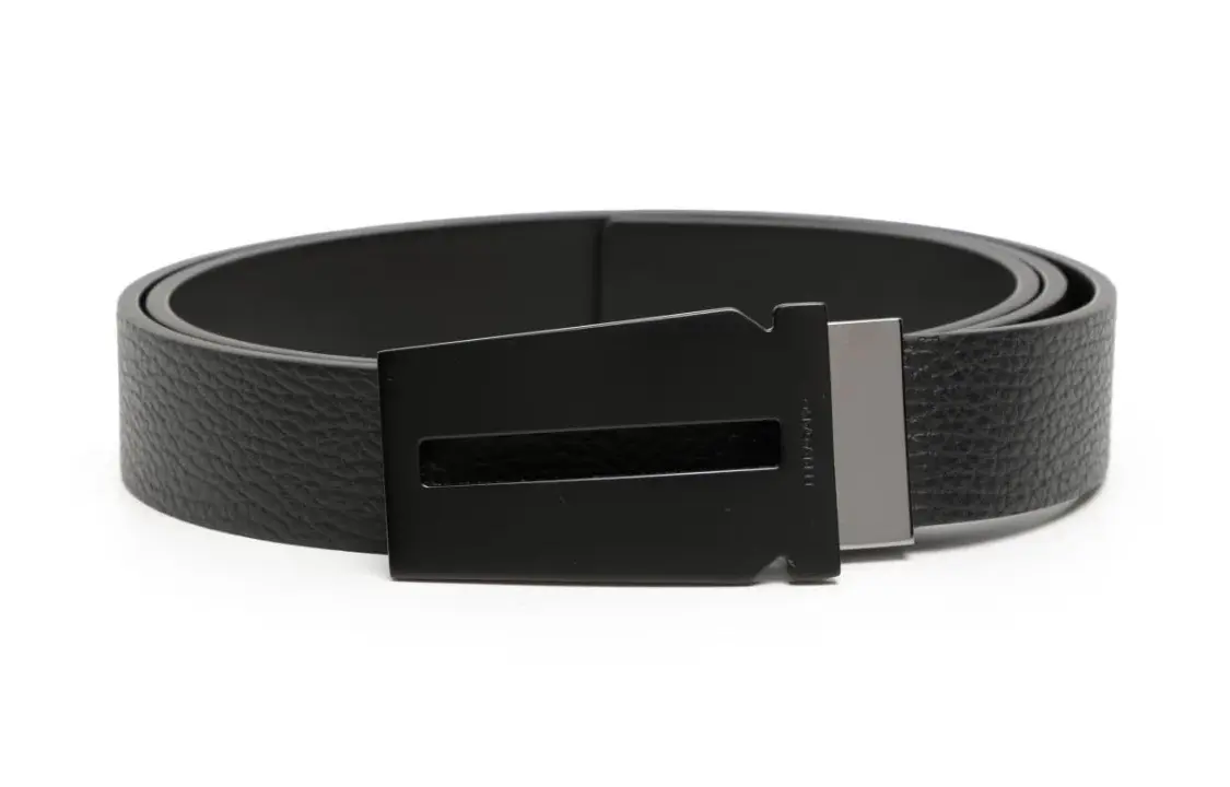 

Кожаный ремень Double Adjus Ferragamo, черный