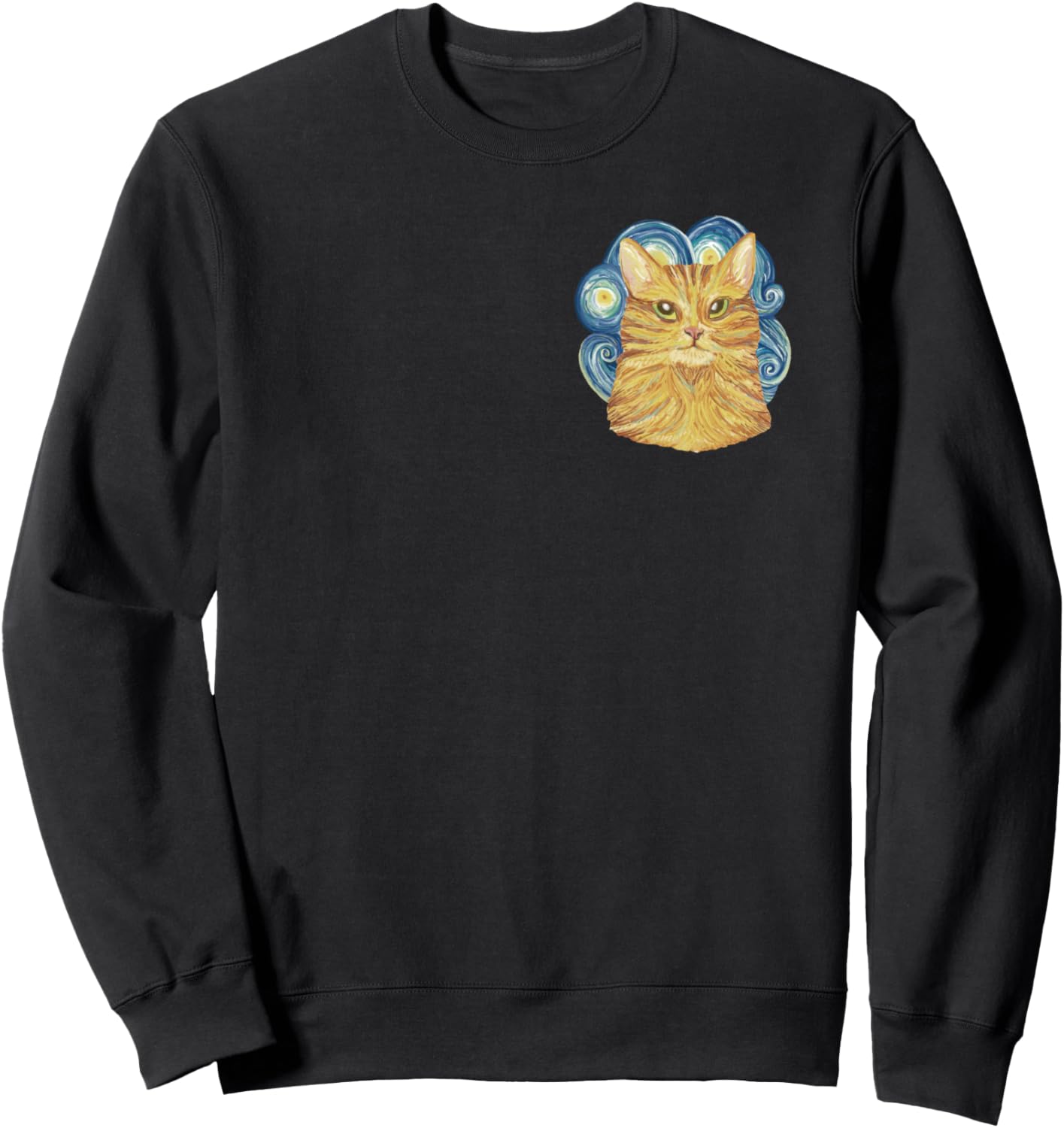 

Толстовка с изображением комического кота и звездного неба для мужчин, женщин и детей Suße Tiere, Katzen In Taschen - Pocket Animals, черный