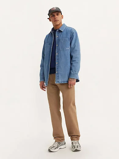 

555 свободные прямые мужские джинсы Levi's, коричневый