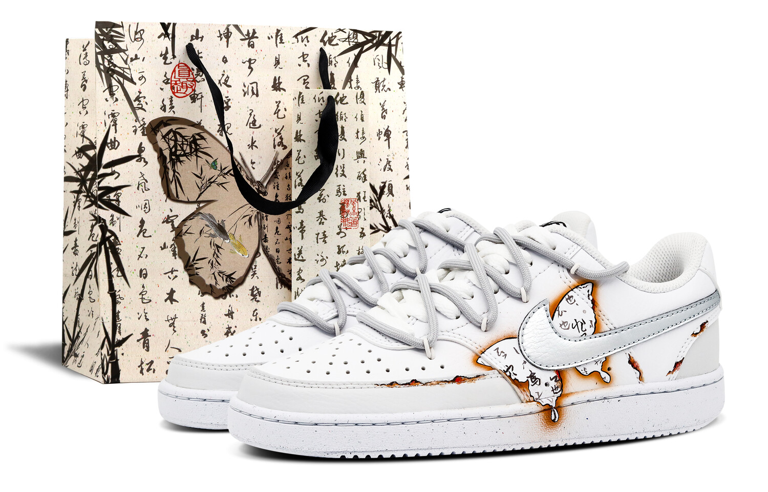 

Женские кроссовки для скейтбординга Nike Court Vision 1, White/Silver
