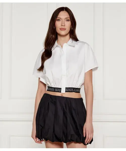 

Рубашка Cropped fit Karl Lagerfeld Jeans, белый