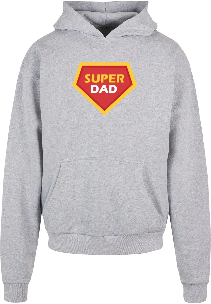 

Толстовка с капюшоном Merchcode " Merchcode Men's Fathers Day - Super Dad Ultra Heavy Hoody", серый