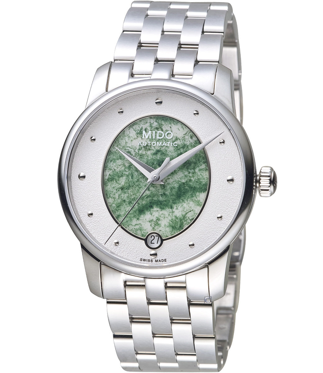 

Мужские часы Mido M0352071148100 Baroncelli 33 мм с автоподзаводом, серебряный