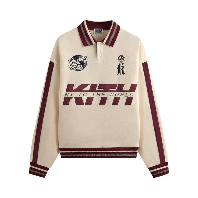 

Пуловер Kith Collegiate Nelson Collared Pullover, Muslin