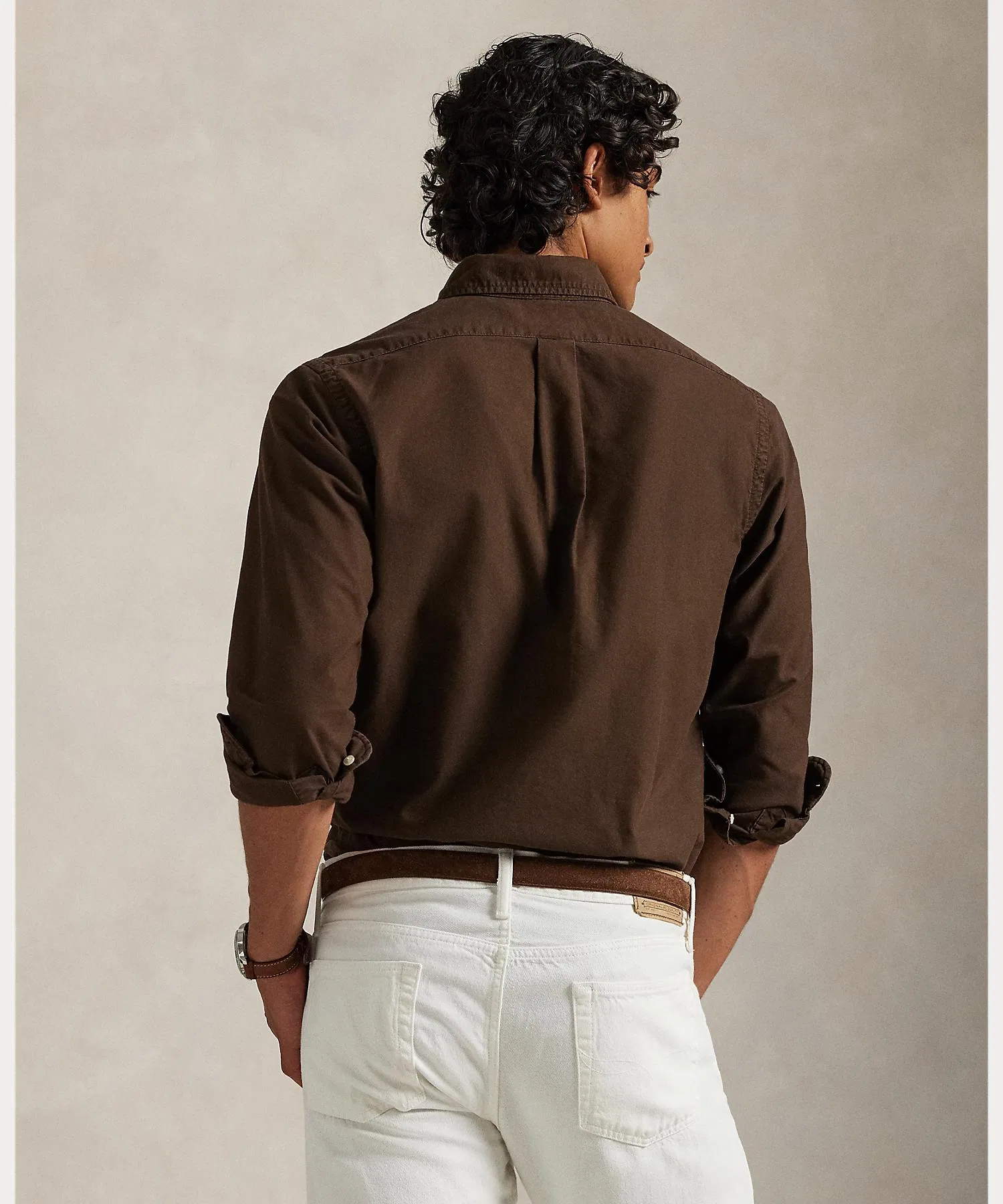 Мужская рубашка Polo Ralph Lauren Классическая Оксфорд — фото 4