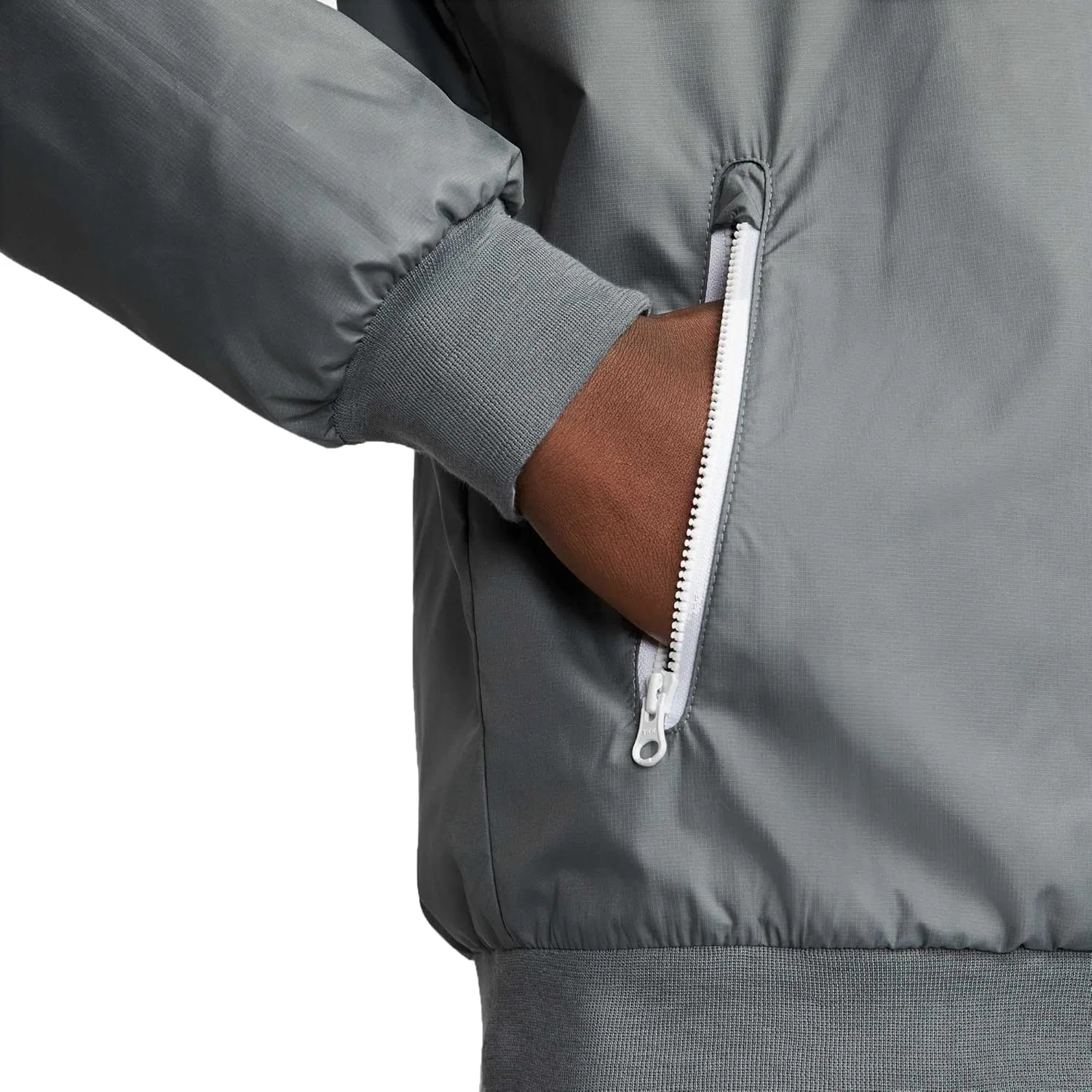 Куртка мужская Nike Sportswear Windrunner, Smoke Grey/White/Smoke Grey/Black — фото 4