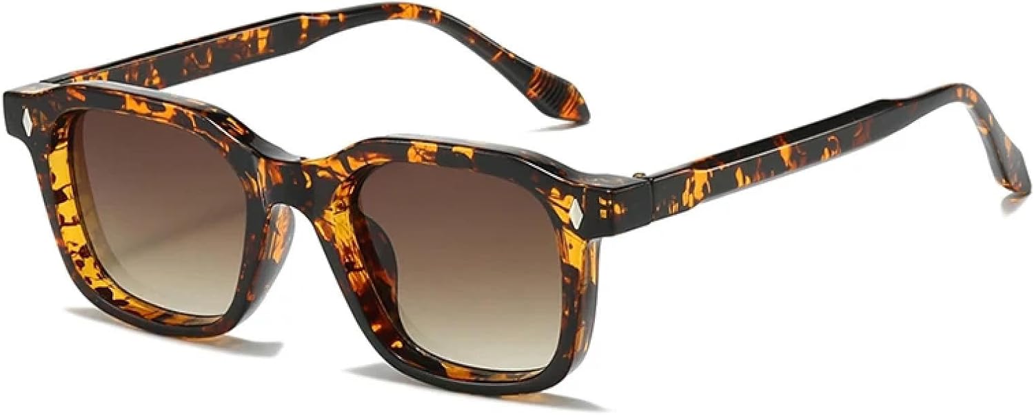 

Солнцезащитные очки с защитой от УФ-излучения UV400 | Женские очки с заклепками, прозрачные, градиентные, для занятий спортом на открытом воздухе и вождения DSVIGF, Leopard Tea Gradient