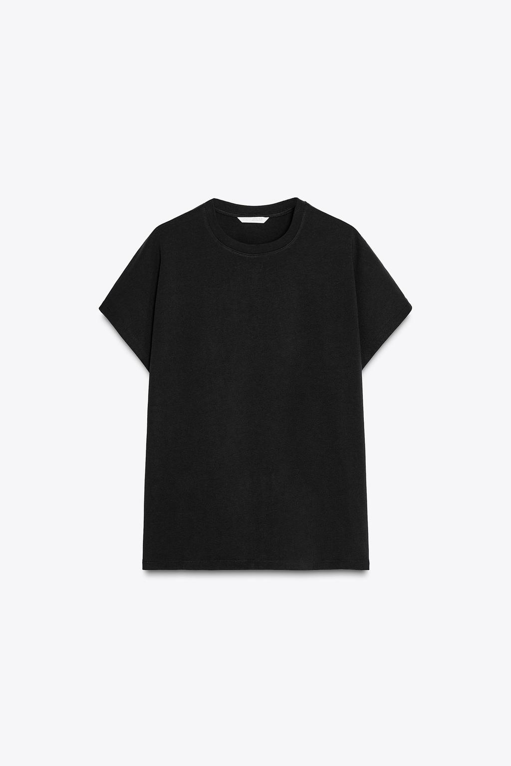 

Футболка с длинным рукавом dolman ZARA, черный