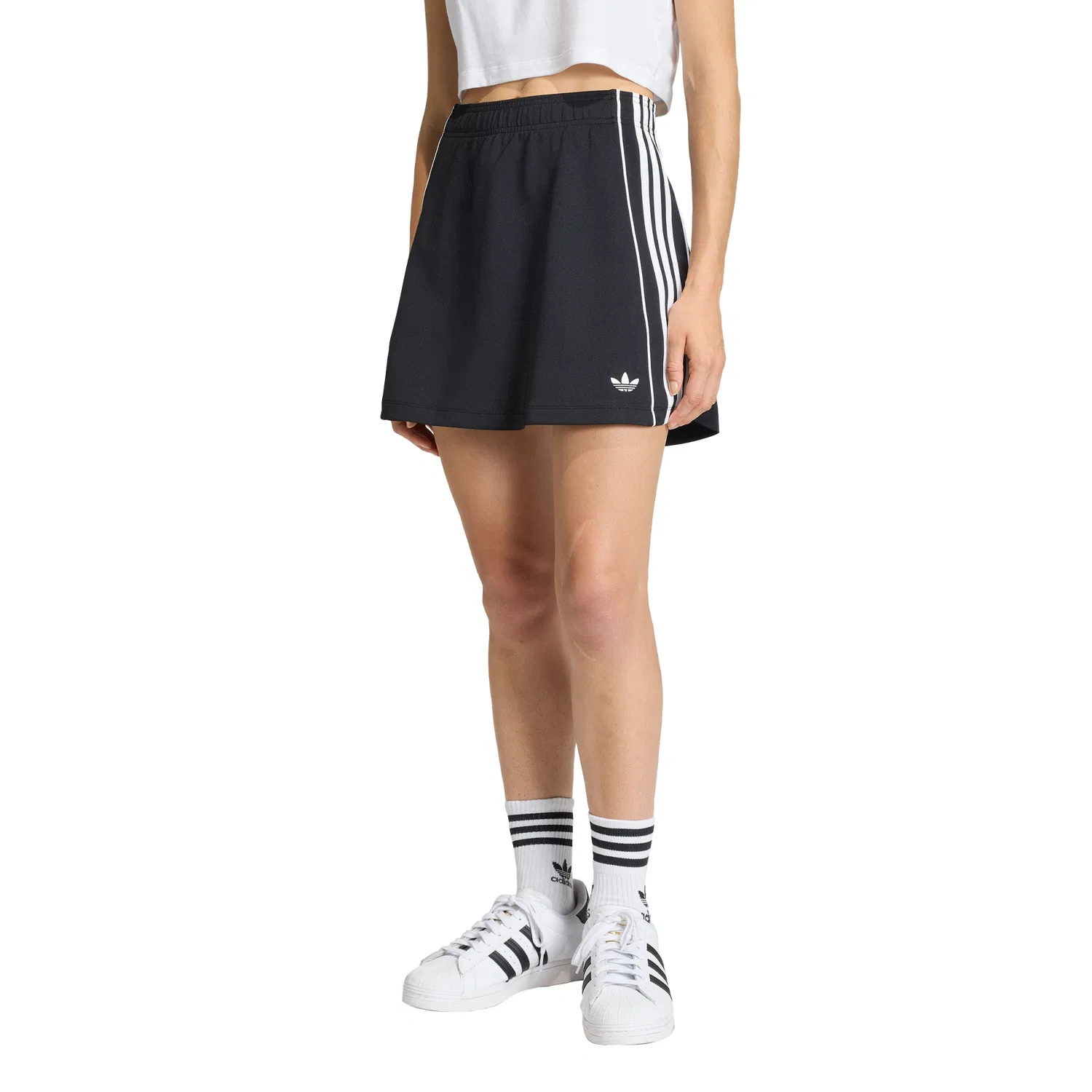 Женская юбка с тремя полосками чёрная от Adidas — фото 4