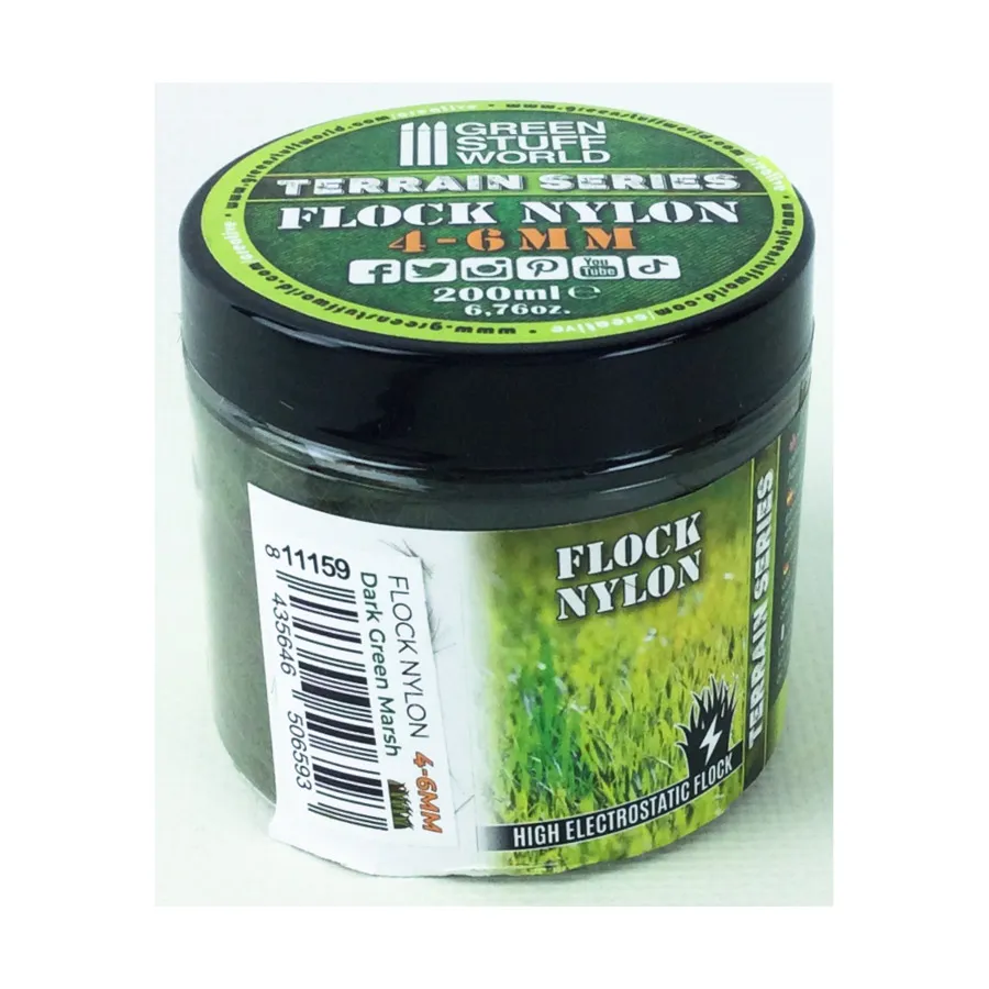 

Темно-зеленое болото, Terrain - Flock Nylon - 4-6mm (Green Stuff World)