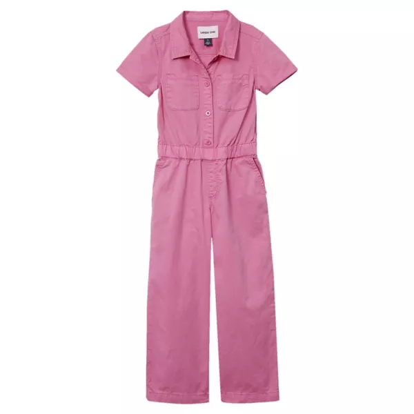 

Легкий джинсовый комбинезон для девочек Lands' End, цвет neon fuchsia