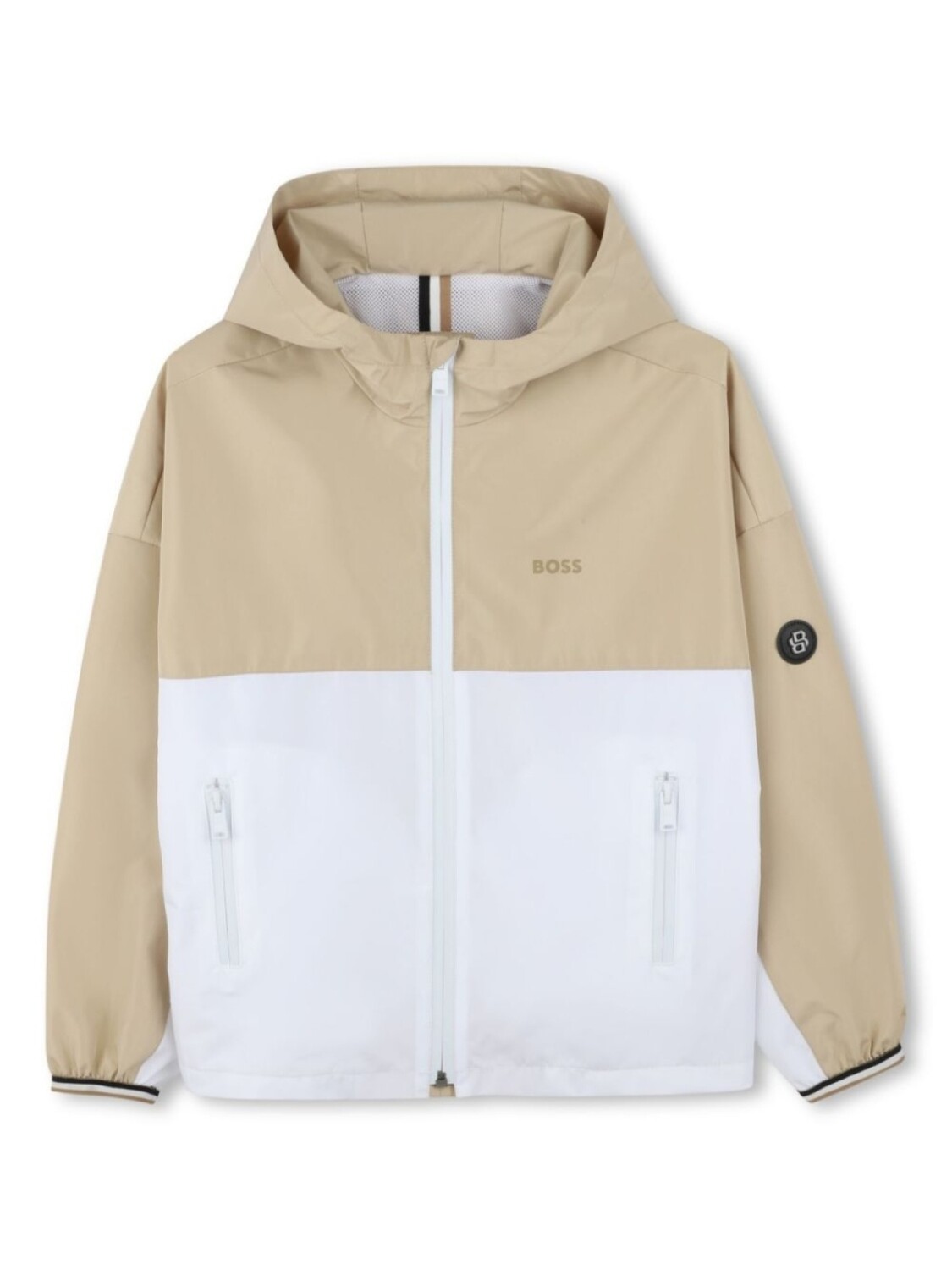 

BOSS Kidswear бомбер в двух тонах, нейтральный
