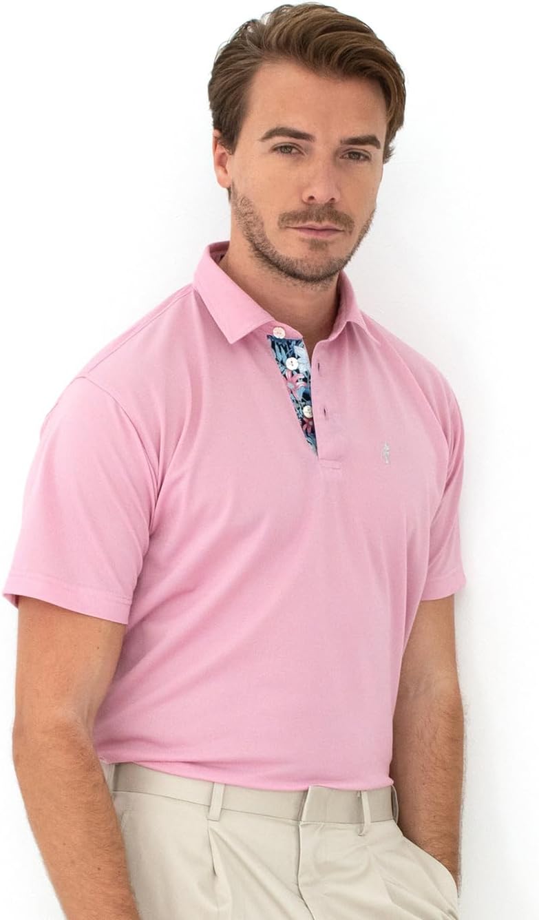 

Винтажная поло-рубашка Fortuna Tokyo с цветочным принтом, розовый