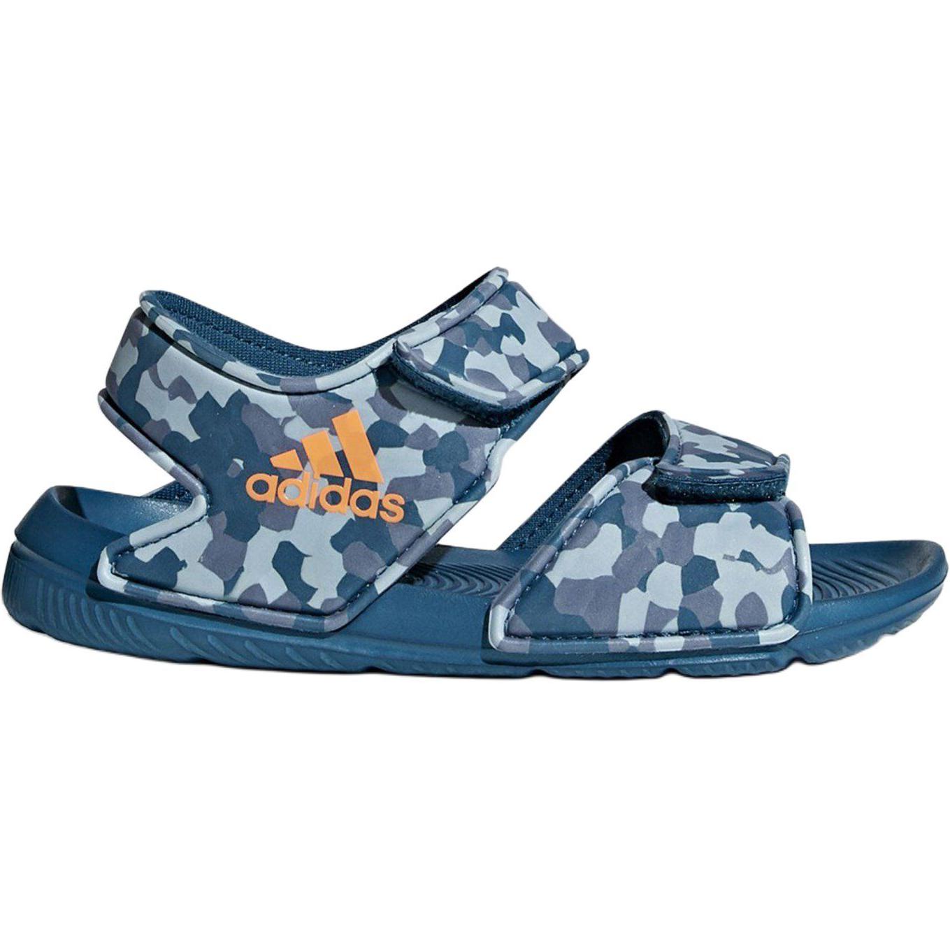 Adidas Антискользящие износостойкие сандалии Atlaswim Blue для детей — фото 3
