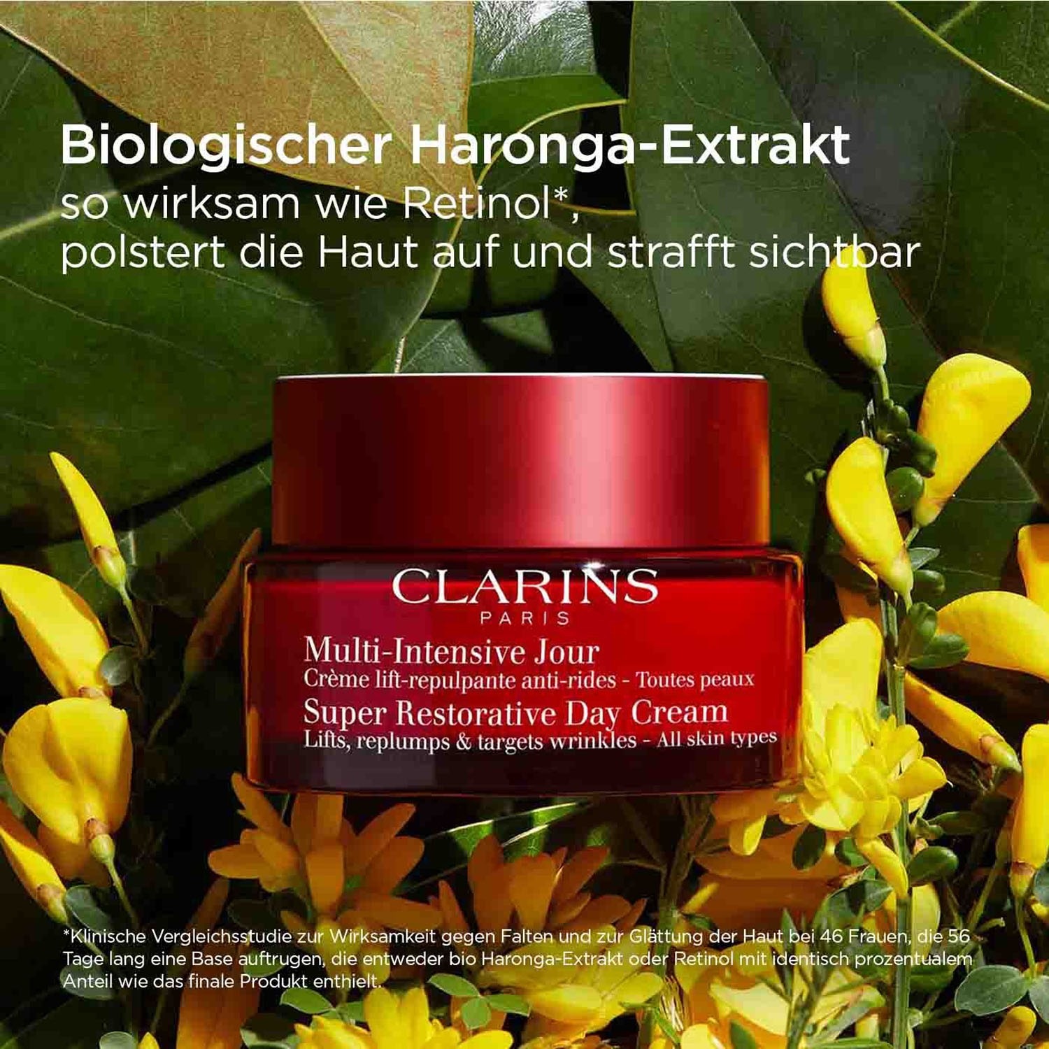 Дневной крем multi-intensive 50+ multi-intensive jour crème toutes peaux Clarins, объем 50 мл — фото 4