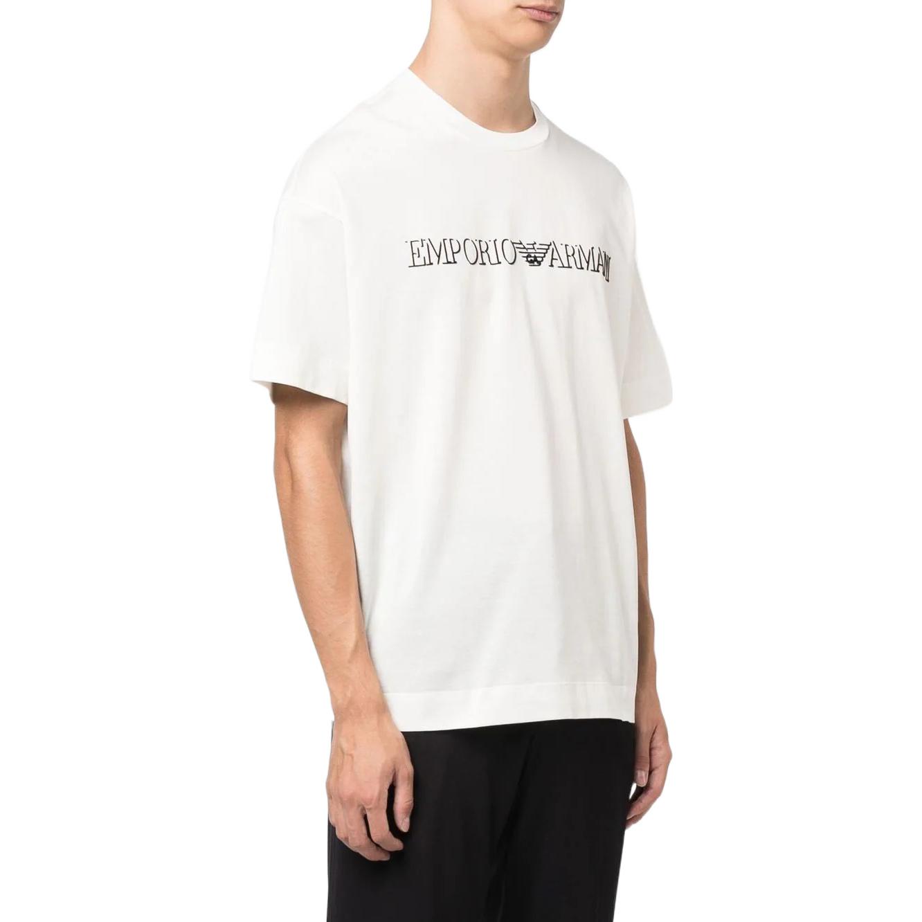 Футболка мужская белая EMPORIO ARMANI SS22 — фото 4