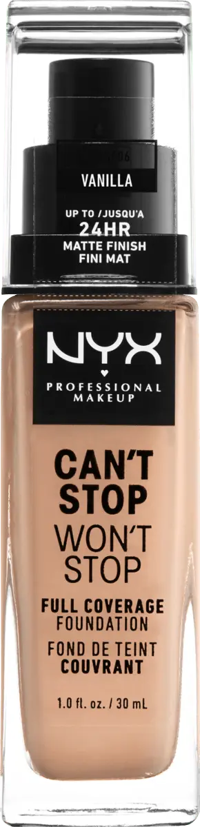 

Тональный крем Can't Stop Won't Stop 24-Hour Vanilla 06 300мл NYX PROFESSIONAL MAKEUP