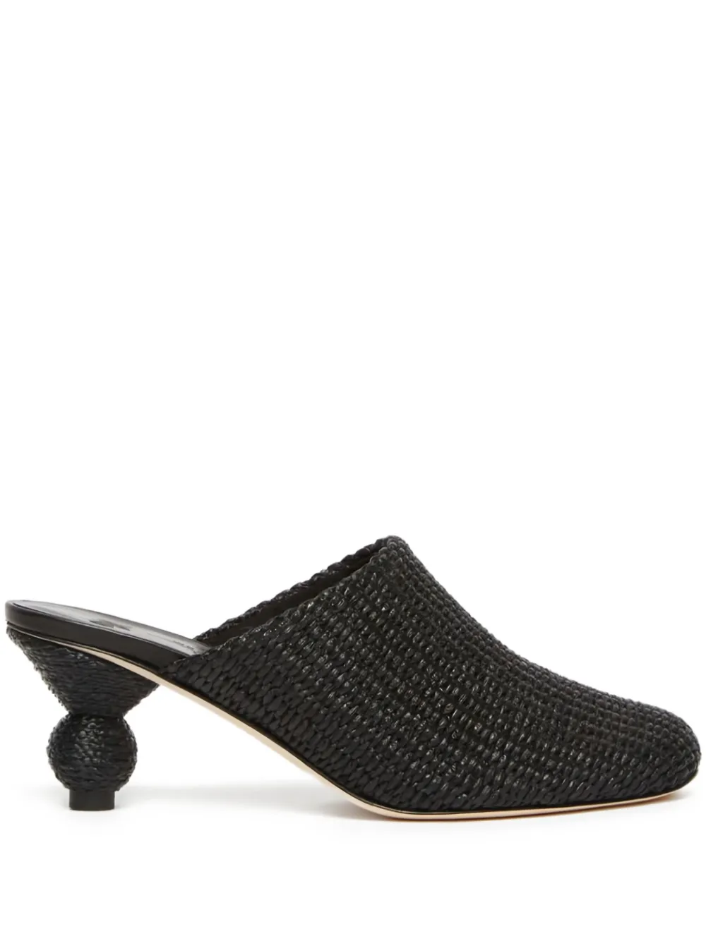 Плетеные мюли Weekend Max Mara, черный