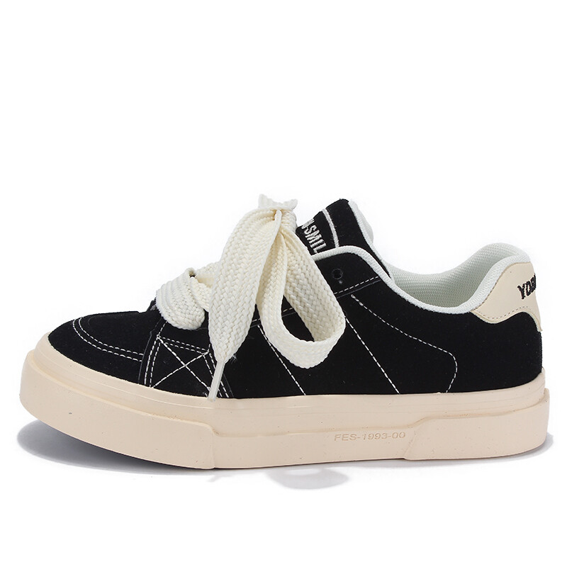 

Кроссовки Yobn Uber Skateboarding Shoes Women's Low-top Black, черный