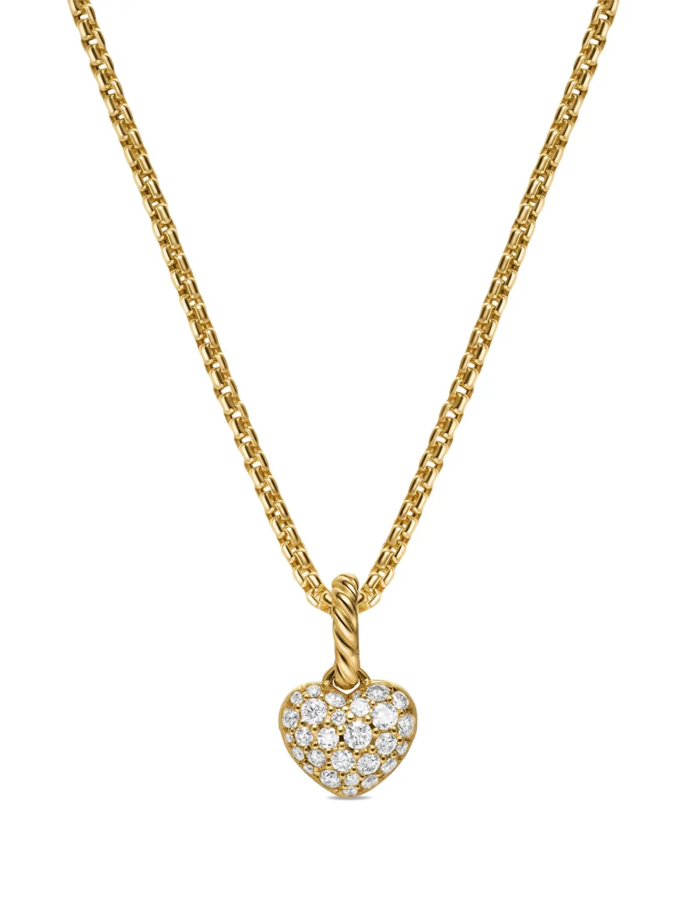 

Золотое колье Petite Pavé© с бриллиантами David Yurman, золотой