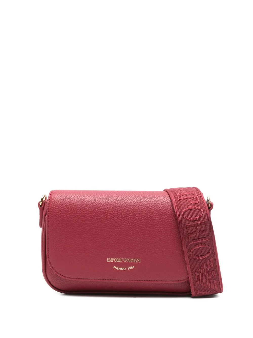 

Сумка через плечо с тисненым логотипом EMPORIO ARMANI, красный