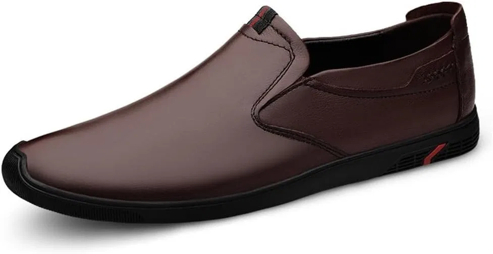 Лоферы кожаные итальянские Loafers British Style, коричневый UOPYNE — фото 2