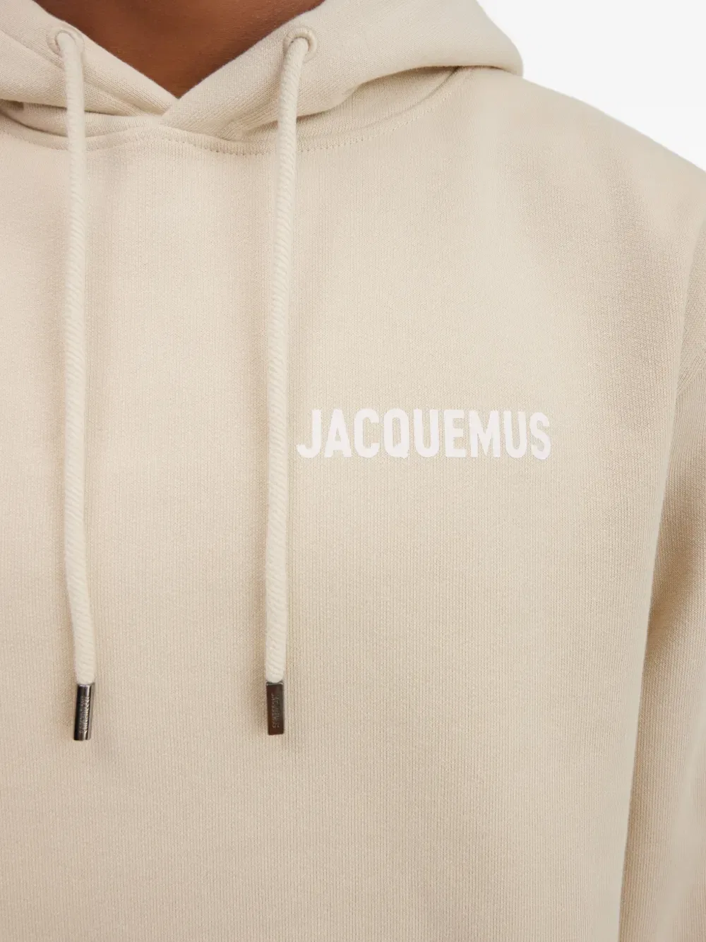 Толстовка с капюшоном на шнуровке Jacquemus, нейтральный — фото 2