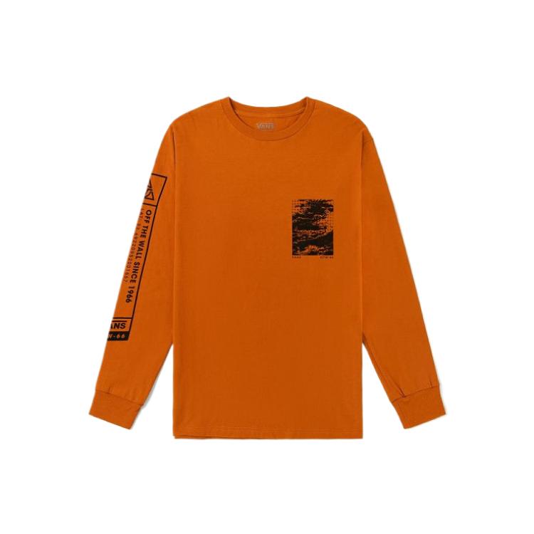 

Футболка с длинным рукавом Unisex Orange Vans, оранжевый