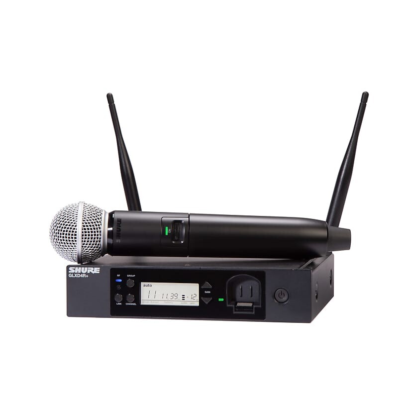 

Микрофон Shure Shure GLXD24R+/SM58 Digital Wireless Rack System