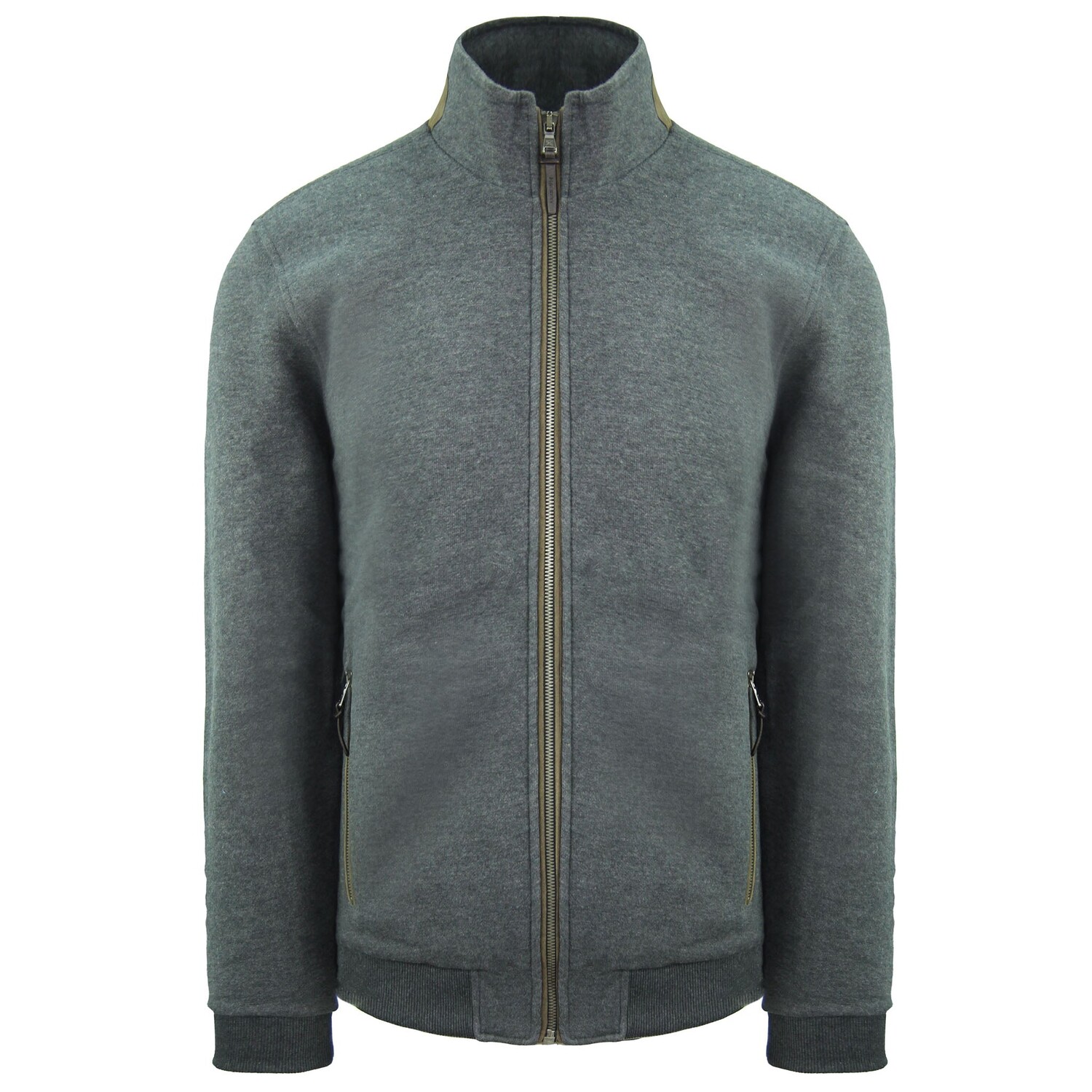 

Классический пиджак харрингтон Hackett London, серый