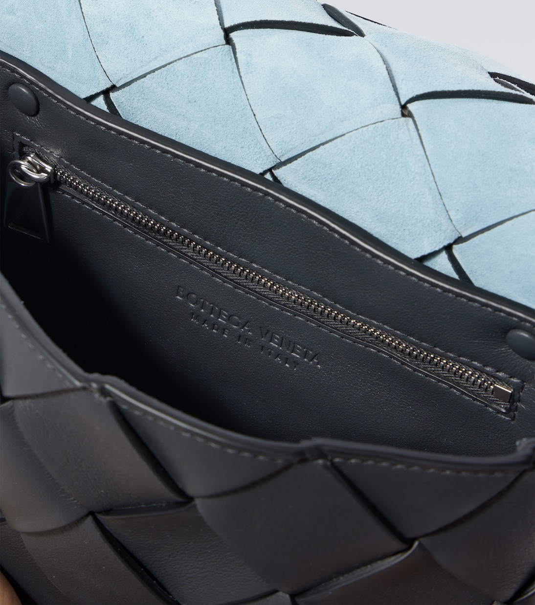 Diago Маленькая кожаная сумка через плечо Bottega Veneta, Ardoise-Silver — фото 4