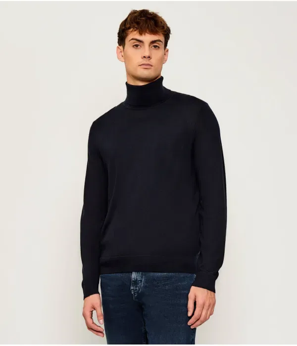Водолазка Hernando Cashmere regular fit Boss, темно-синий