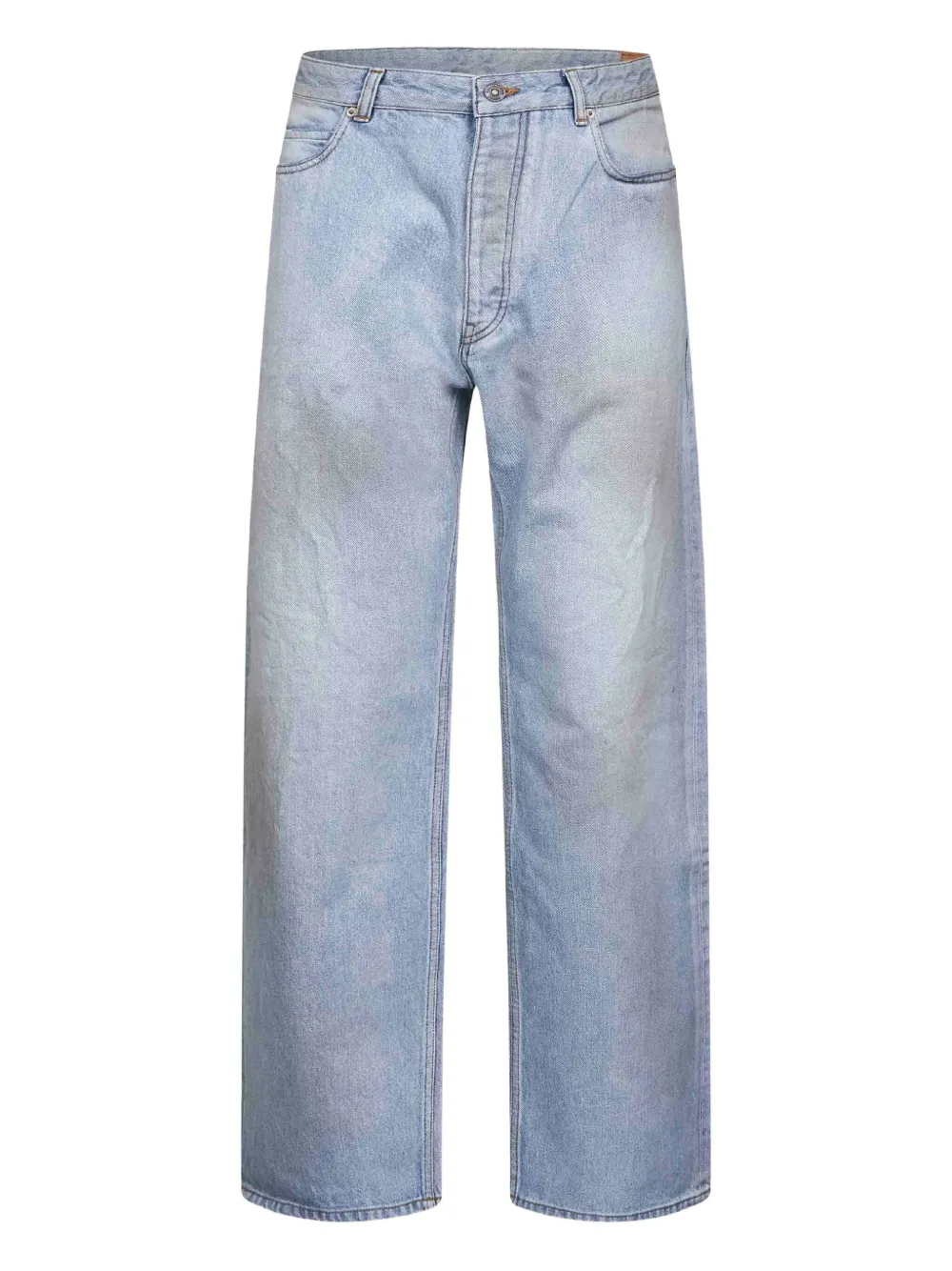 

Джинсы с эффектом потертостей BALENCIAGA, синий