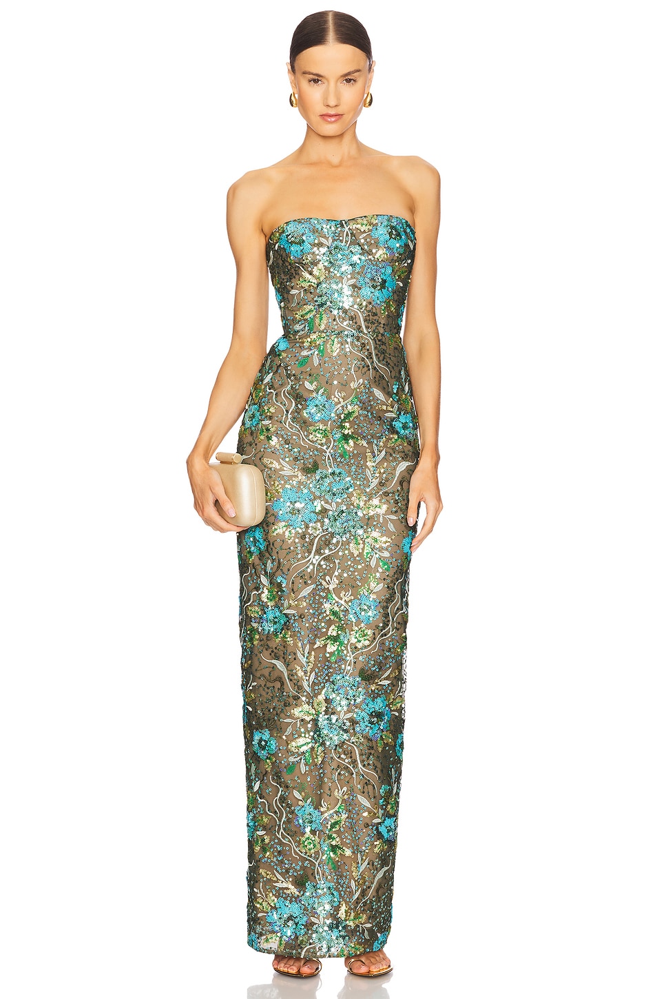 

Длинное платье "Dahlia" от Bronx And Banco, teal multi