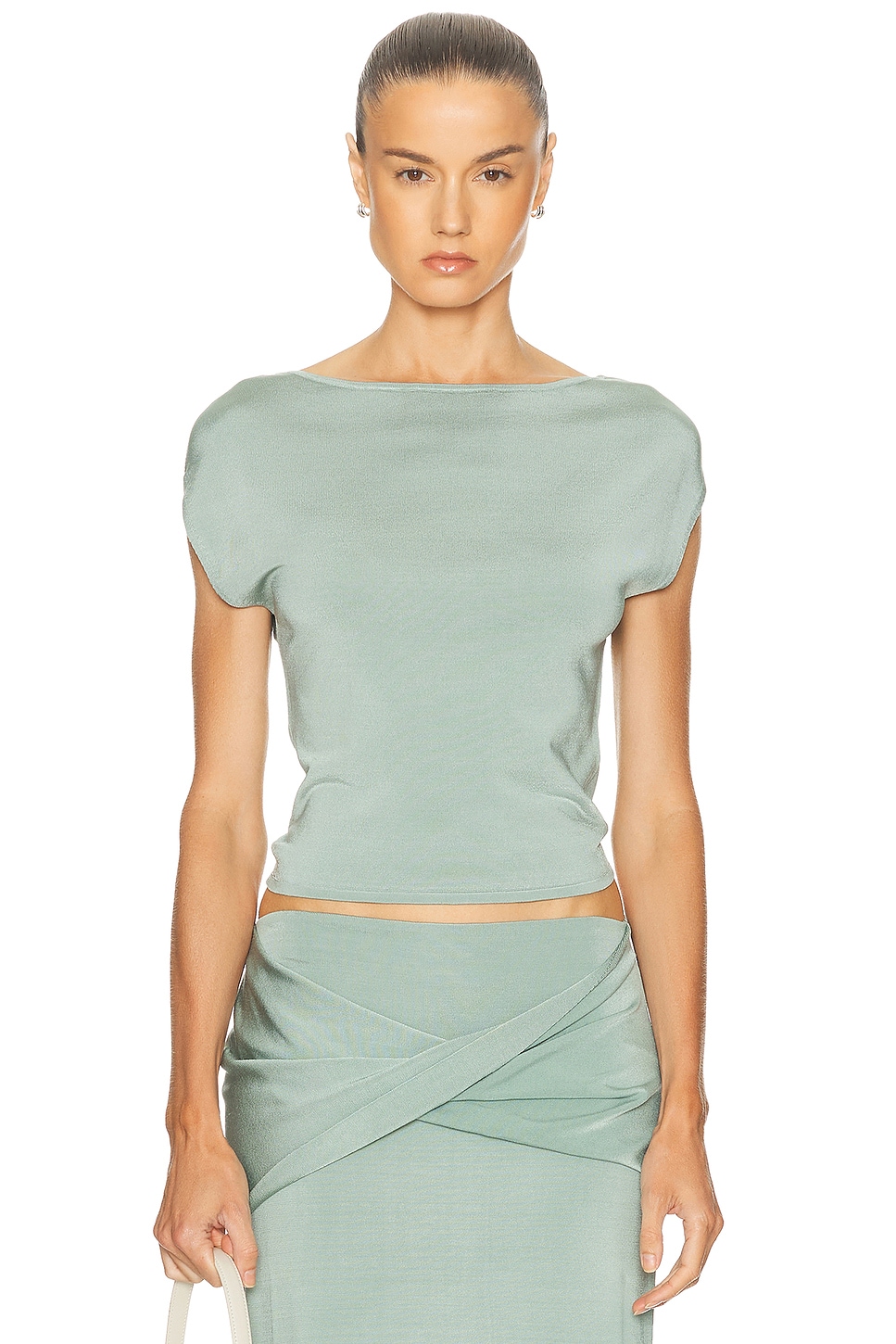 

Lorra Off Shoulder Топ Simkhai, Sea Glass