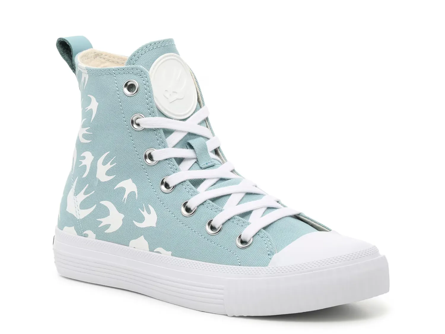 

Кроссовки Swallow High-Top Sneaker Mcq By Alexander Mcqueen, светло-голубой, Синий, Кроссовки Swallow High-Top Sneaker Mcq By Alexander Mcqueen, светло-голубой