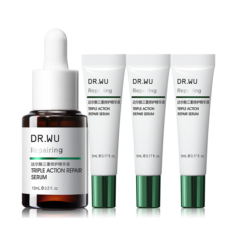 

Сыворотка Triple Repairing для успокоения, осветления постакне и восстановления 15мл/15мл+2мл * 2 таблетки/15мл+2мл * 4 таблетки/30мл Dr.Wu