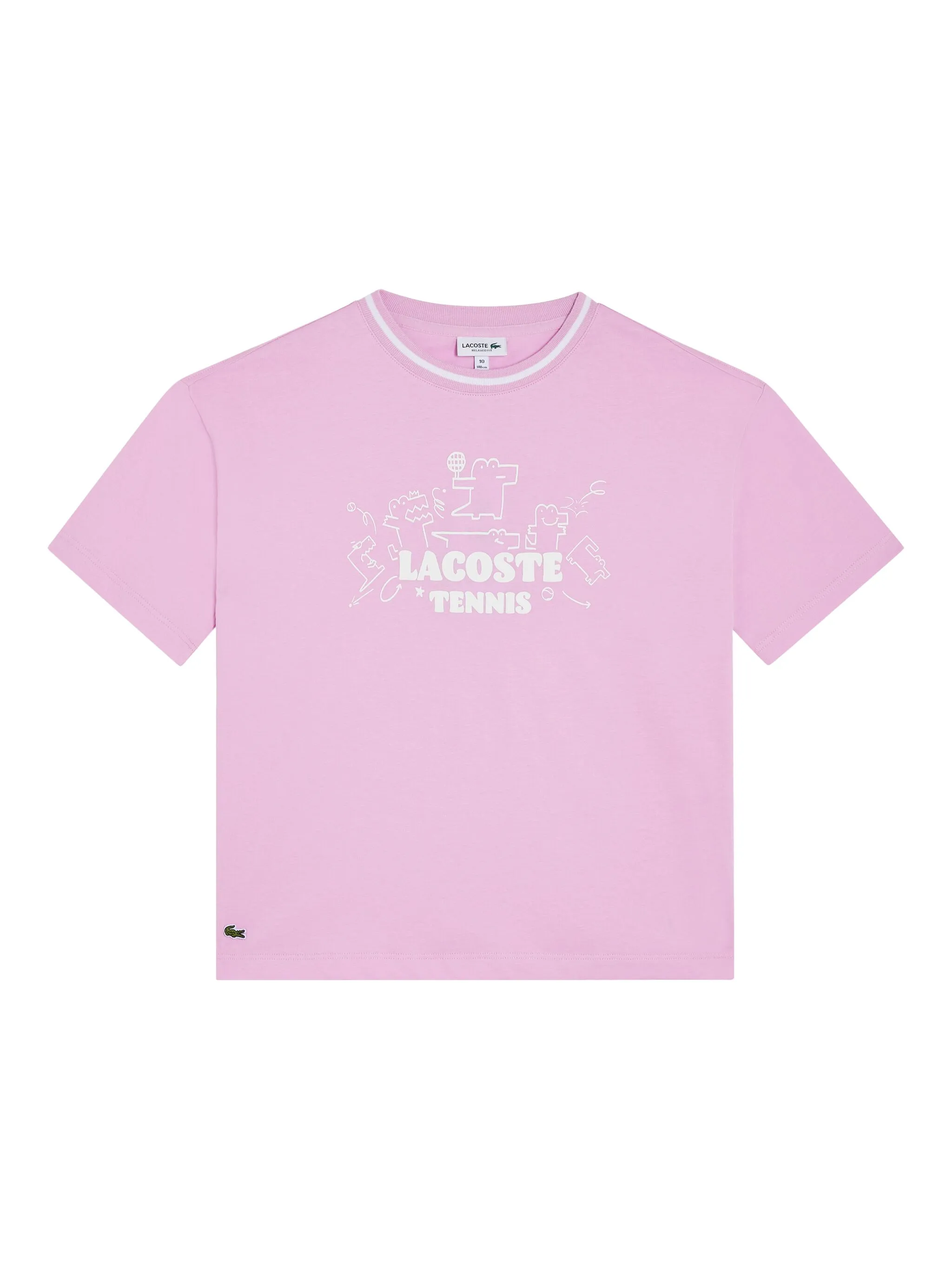 

Футболка с логотипом Lacoste, розовый