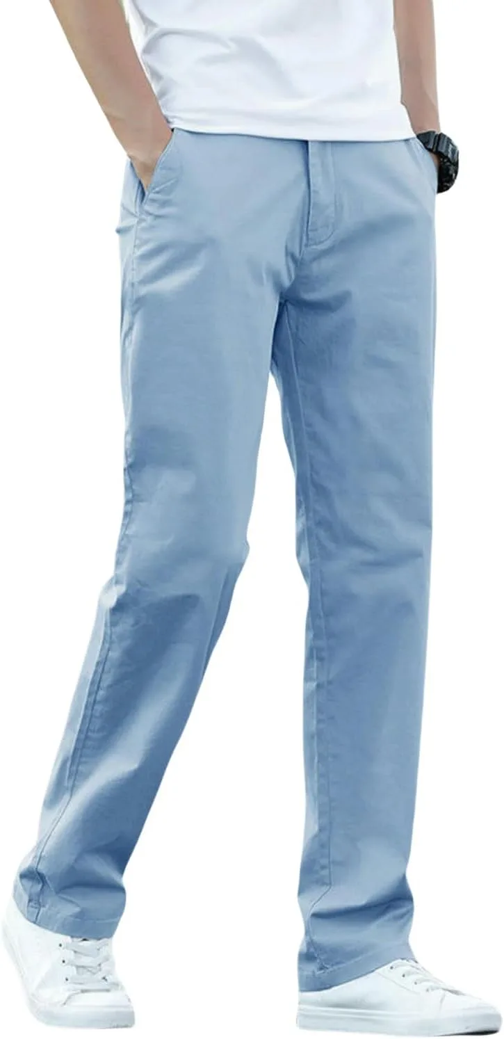 

Мужские летние хлопковые свободные прямые брюки FOLKFOLD