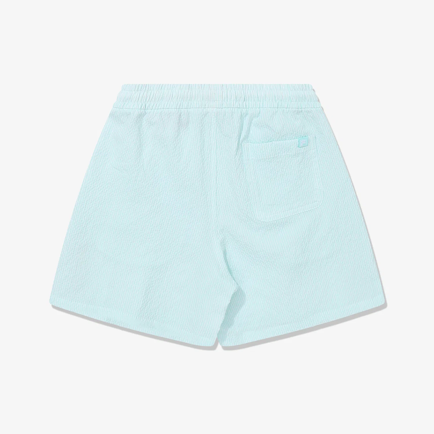 Детские плиссированные шорты из сирсакера, синие, от Fila Kids — фото 2