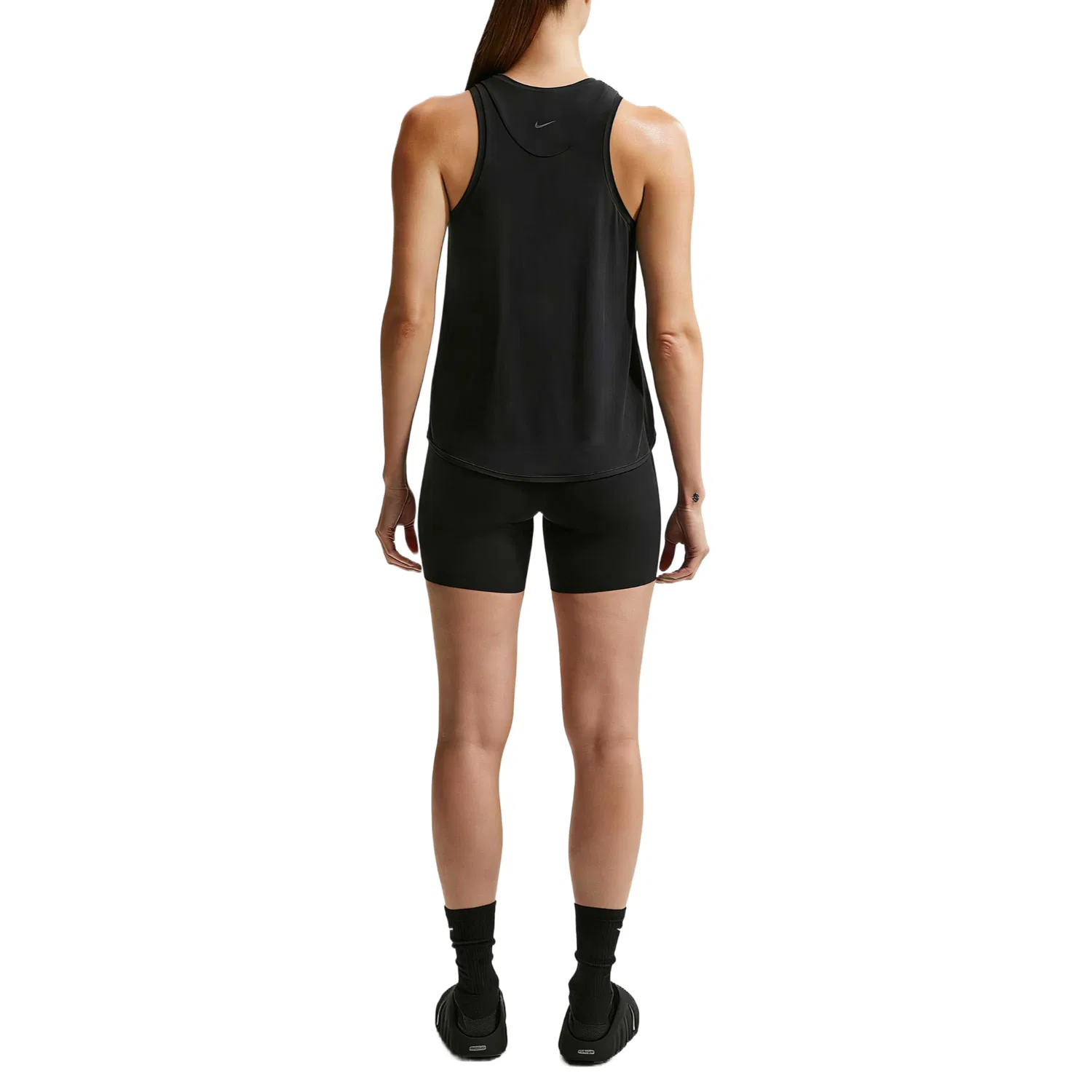 Топ женский Black/Cool Gray с круглым вырезом прямой посадки Nike — фото 3