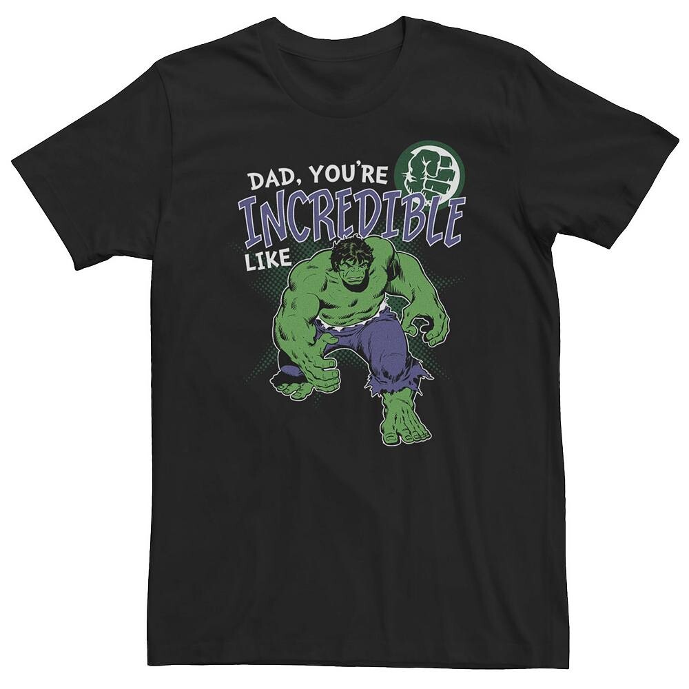 

Футболка Big & Tall Marvel Hulk Incredible Dad на День отца, черный