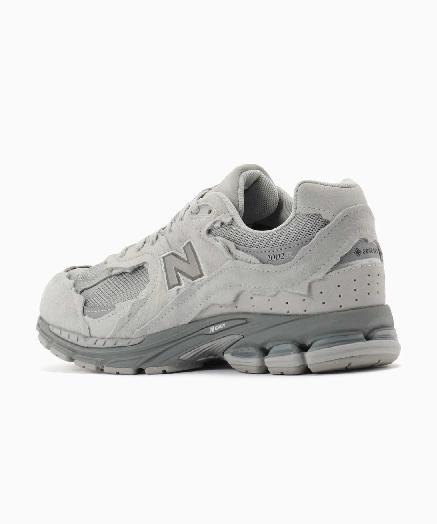 Мужские кроссовки из натуральной кожи New Balance U200227R серые — фото 4