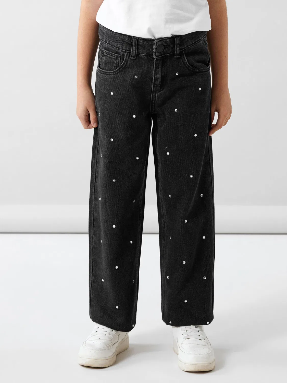 Джинсы Name It Regular Jeans Rose черного цвета — фото 3