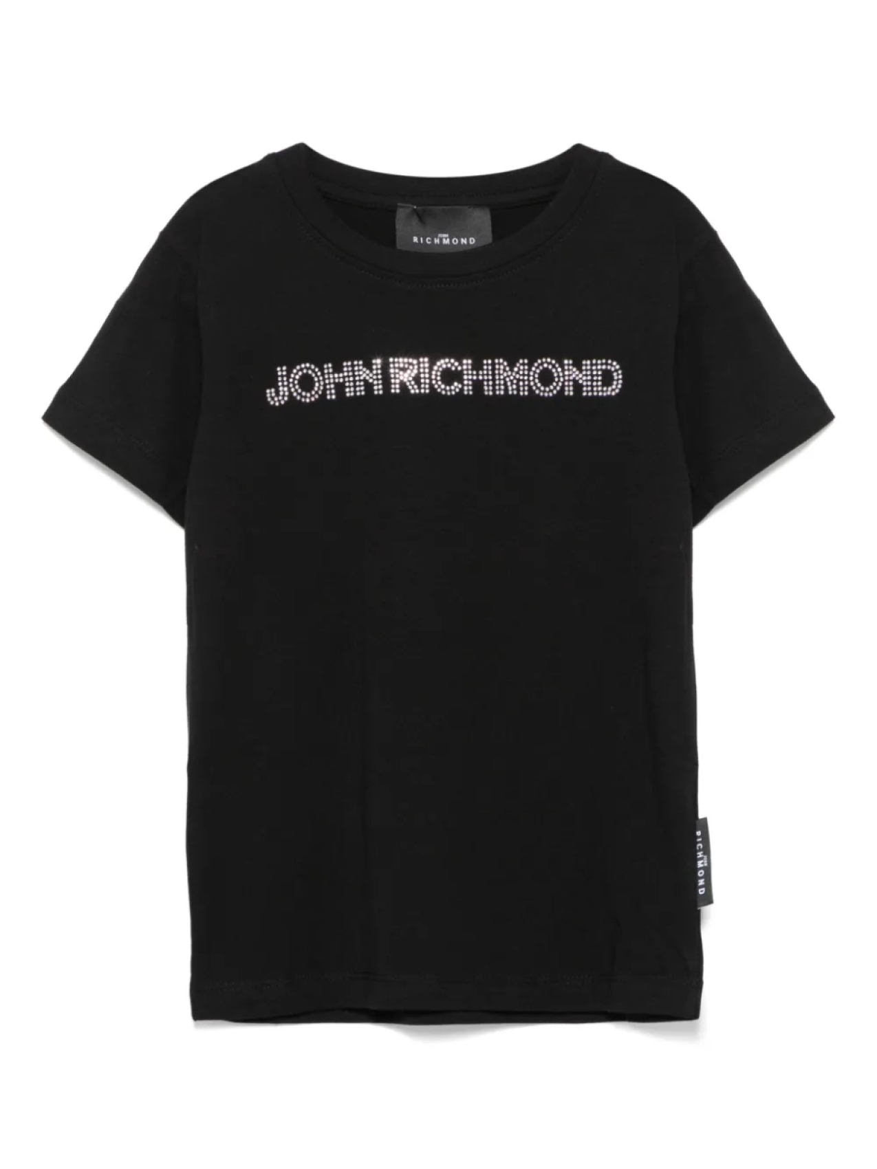 

John Richmond Junior футболка с логотипом, черный