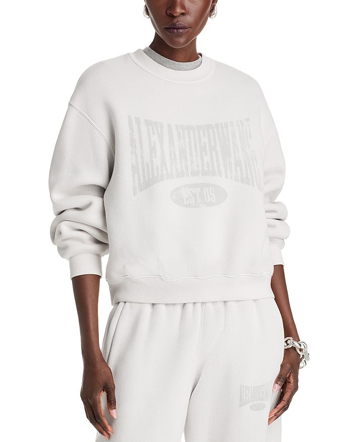 

Толстовка с логотипом Terry alexanderwang.t, белый