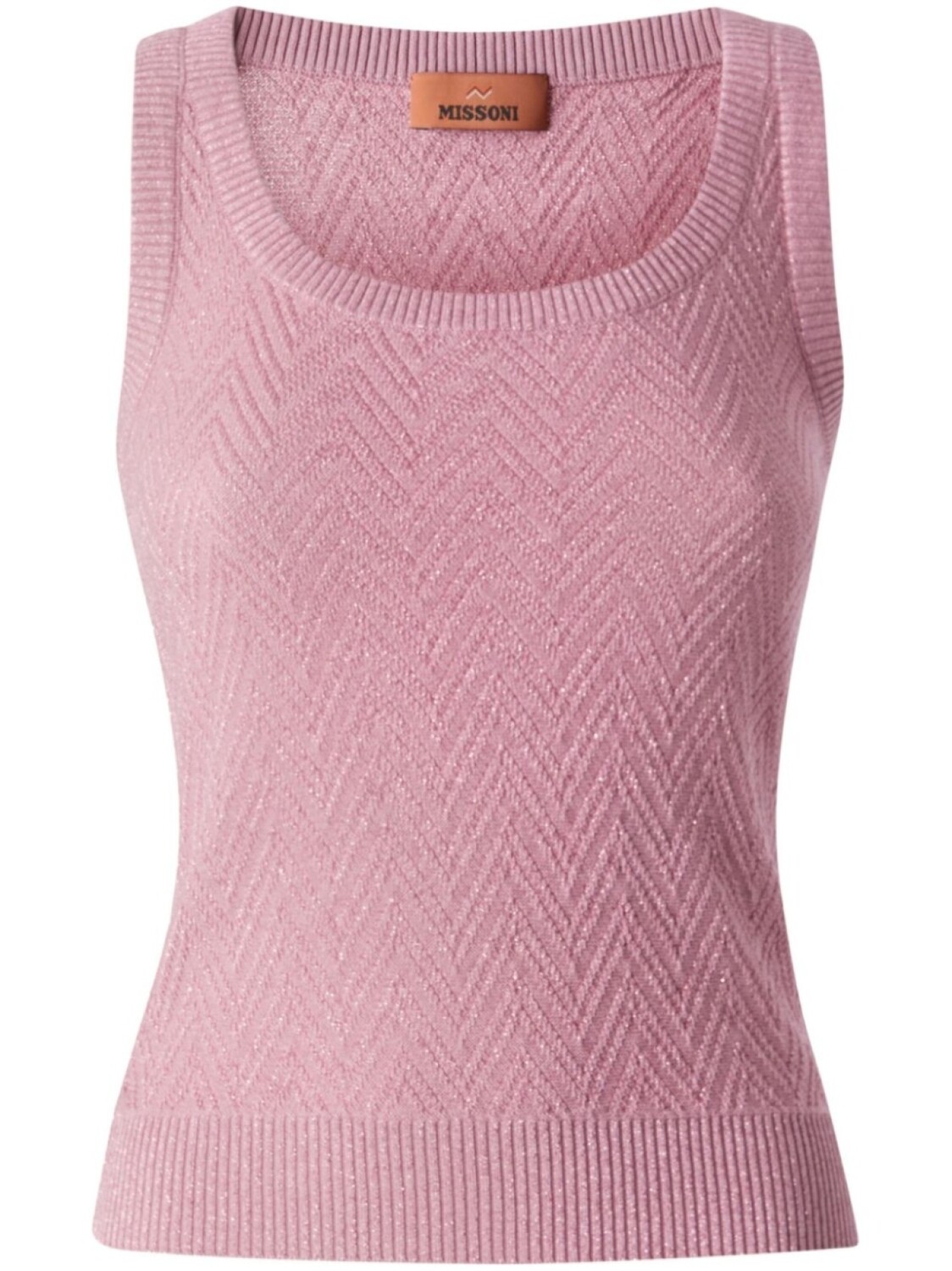 

Майка с зигзагообразным узором Missoni, розовый